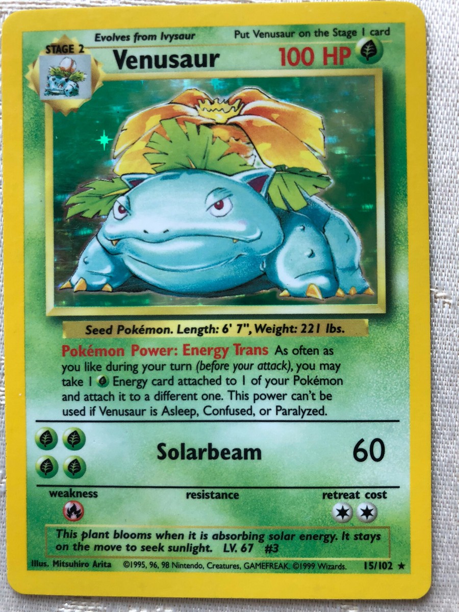 Pokemon Shadow Holo Venusaur #15 | eBay