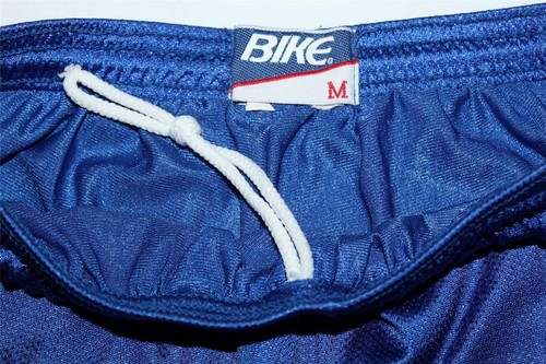 VINTAGE BOYS BIKE mesh ATHLETIC SPORT lined BLUE SHORTS w/ Drawstring Youth M - Picture 2 of 4