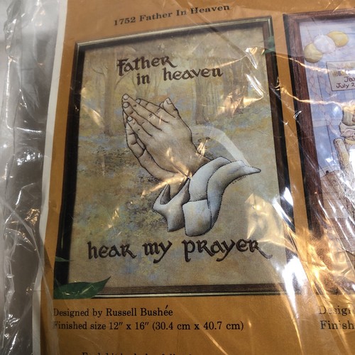 The Creative Circle Embroidery Kit "Father In Heaven” Happy Birthday” 1752 1754 - Picture 2 of 5