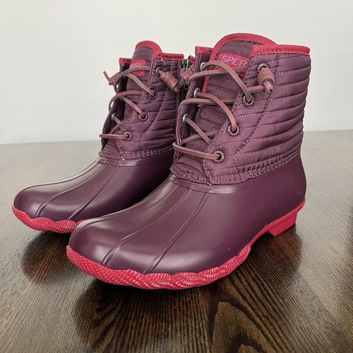 Sperry Persian Red Quilted Puff Nylon 