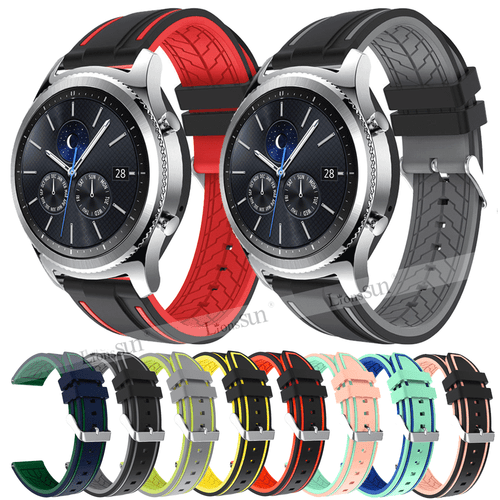 Leather Bracelet Strap Band for Samsung Galaxy Watch 46mm SM-R800 / Watch3 45mm - Picture 6 of 666