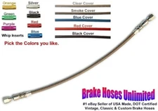 12 inch, DOT Stainless Hose, -3AN / JIC Straight Female to Straight Female