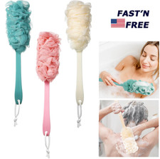 Long Handle Bath Brush Back Scrubber for Shower Loofah Sponge Body Back Brush US