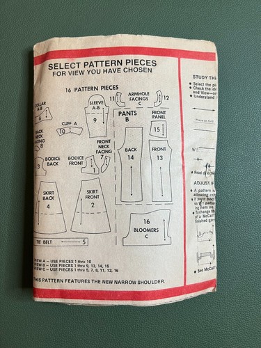 MCCALL'S 3510 Misses' Dress Tops Shorts And Pants Size 6-8-10-12 - Picture 2 of 2