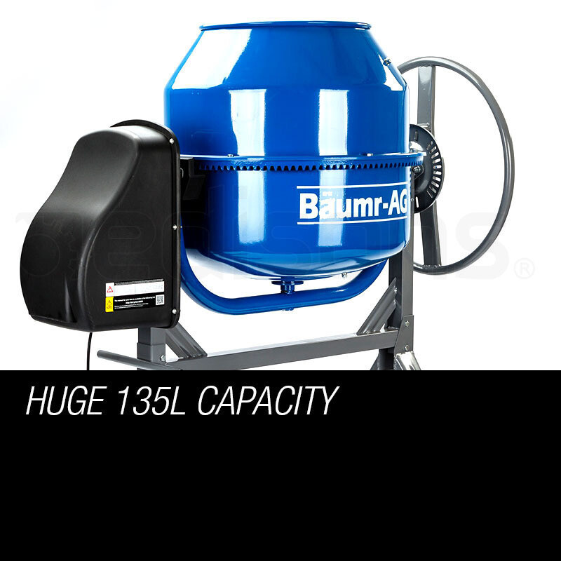 BAUMRAG 135L Portable Electric Concrete Cement Mixer Sand Gravel Construction eBay