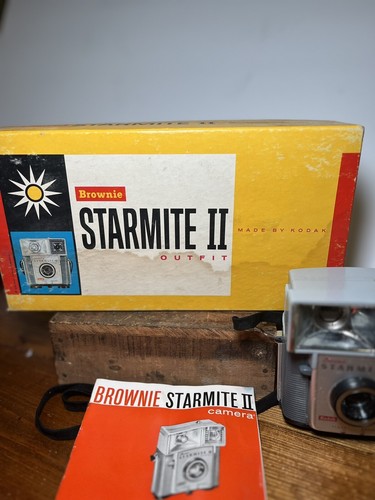 Vintage Kodak Brownie Starmite II Camera Outfit In Original Box Untested - Picture 4 of 7