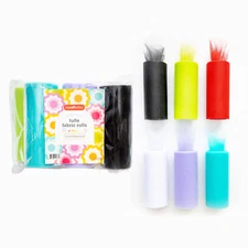 Incraftables Tulle Fabric 6 Rolls (25 Yards per Roll)