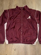 Alabama Crimson Tide Mens Jacket Wind Breaker Zip Up Lightweight Size XL