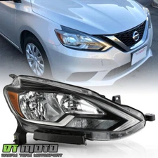 2016-2019 Sentra Halogen Headlight Headlamp w/Bulb Replacement RH Passenger Side