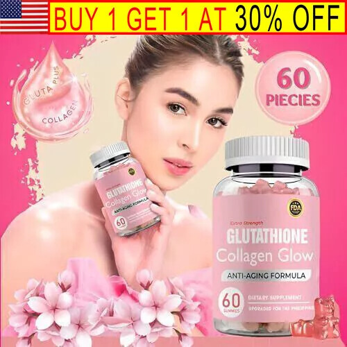 Glutathione Collagen Gummies, Glutathione Collagen Glow Gummies - Picture 1 of 4