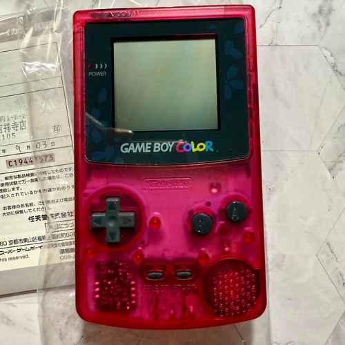 Nintendo GAMEBOY Color GBC Sakura Wars Edition Cherry Pink Console Set RARE - Picture 11 of 13