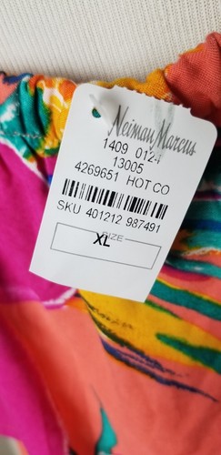 Abito midi nuovo con etichette La Blanca Isla spalle scoperte XL melone volant cinch cravatta in vita - Foto 12 di 17