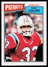 Tony Collins, 1987 Topps, #99, New England Patriots,
