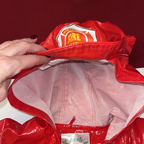 Fire Chief Junior Firefighter Fireman Costume Real Coat/Jacket Flag Sleeves 4/5 - Picture 7 of 15
