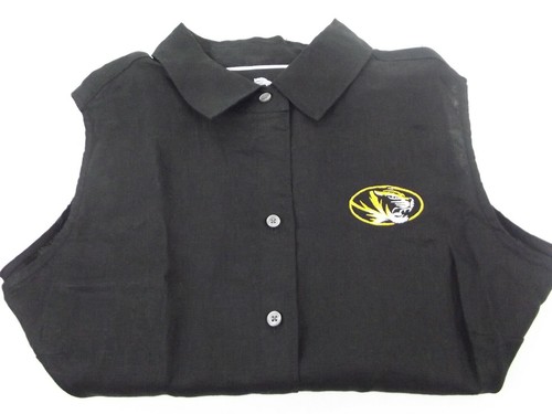 Tommy Bahama Missouri Mizzou Women's Sz S Sea Glass Breezer Shirt Top Black NWT - Picture 6 of 7