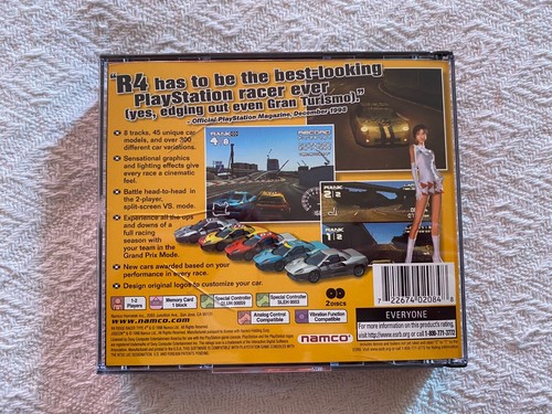 Ridge Racer Type 4 PS1 - NTSC-U/C USA VGC CIB - High Quality Packing - Tracked - Picture 4 of 13