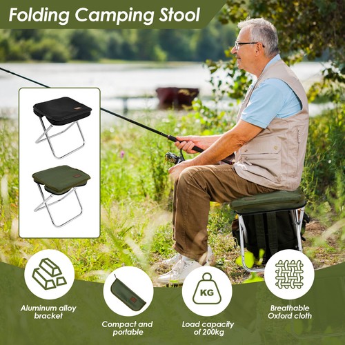 Camping Folding Stool Portable Fishing Stool Oxford Cloth Folding Stool FanYE