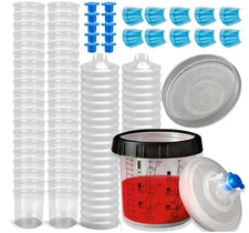 Savito 40 Pack Paint Spray Gun Liners and Lid System