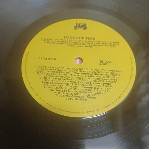 Hands of Time 20 Original Hits King Jazz Bing Crosby Peggy Lee Vinyl Record LP - Picture 7 of 17