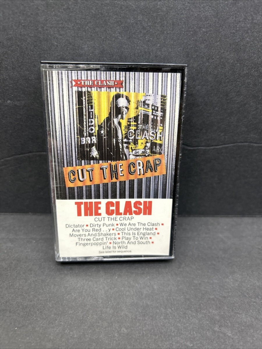 THE CLASH Cut The Crap 1985 EPIC RECORDS CASSETTE TAPE | eBay