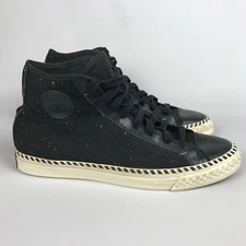 PF FLYERS Rambler Hi High Top Canvas Sneakers - Mens Size 11 - Black Speckled