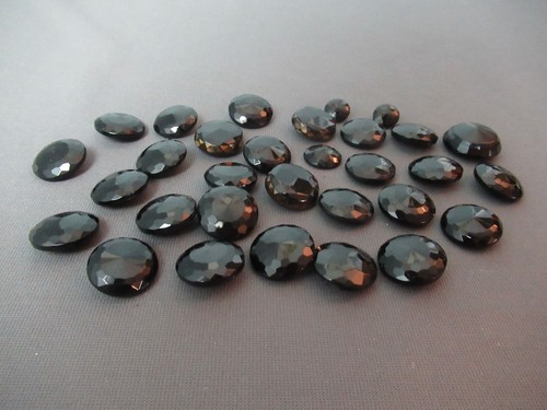 31 Botones de Vidrio Negro - 3 con Borde Dorado - Victoriano - 1/2"" a 1"" con - 115 158 - Imagen 2 de 10