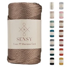 Sensy Premium 5mm 104 Yards Polyester Rope 100 Polypropylene Cord Macrame Co...