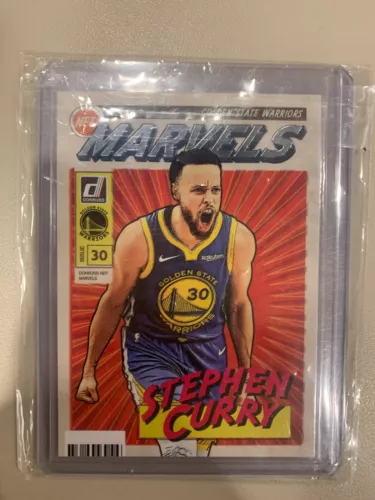 2019 Donruss Stephen Curry Net Marvels Insert SP Warriors