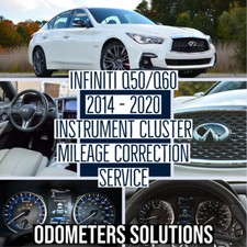 Fits INFINITI Q50/Q60 2014 -2020 Instrument Cluster Mileage Correction Service