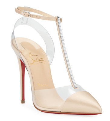 christian louboutin t strap heels
