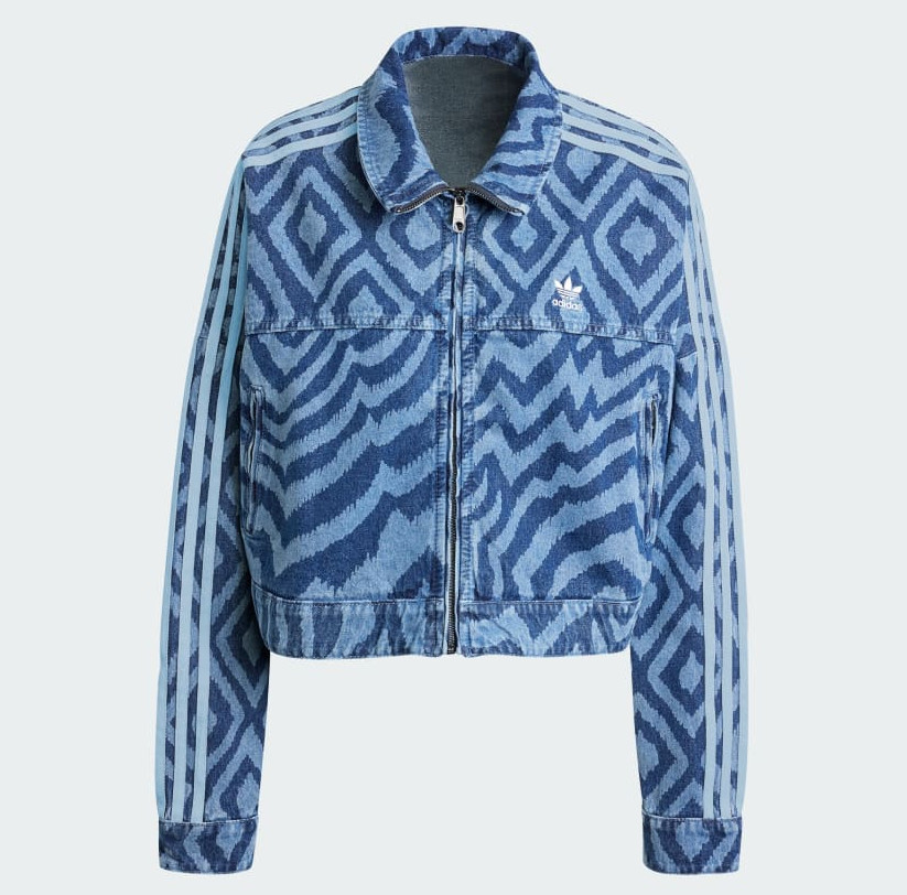 adidas Original adidas x FARM Rio Denim Track Top for women IW0793 image 4