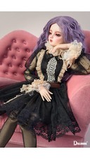 Dollmore 1/3 BJD 22" doll clothes SD - WVBB LS Dress Set Black