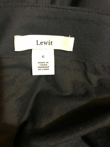 LEWIT ONE SHOULDER Short TUNIC NAVY NIGHT DRESS sz 6 Black New Nordstrom - Picture 11 of 12