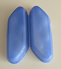 Neuwertiger blauer Tupperware Eierbehälter  Kolumbus 3tlg.