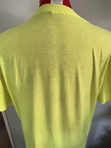 Vintage Wildlife Bear Cub Neon Yellow Great Smoky mountains T-Shirt Large F&M - Picture 14 of 14