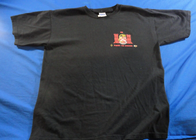 #ad #ad DISCONTINUED 9TH ENGINEERS TASK FORCE GILA FIRST TO CROSS BLACK UNIT SHIRT LARGE $35.09