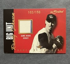 2004 Fleer inScribed Names of the Game Gold Materials /150 Randy Johnson HOF