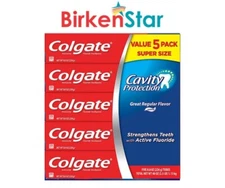 Colgate Cavity Protection Toothpaste with Fluoride, Regular Flavor (8 oz., 5 pk)