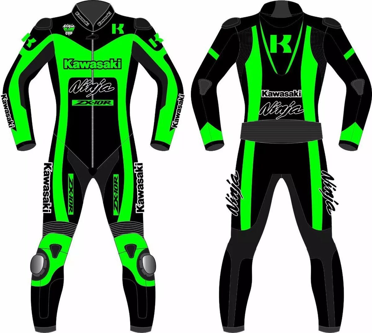 Kawasaki Ninja ZX10R MotoGP Suit Motorcycle Riding Motorbike Kawasaki Ninja ZX10R MotoGP Suit Motorcycle Riding Motorbike