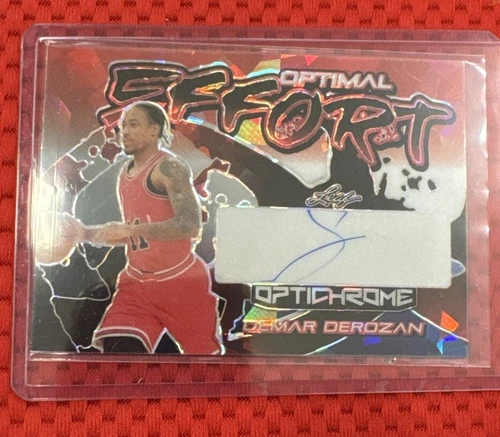 2023 LEAF OPTICHROME Demar Derozan 1/2 OPTIMAL EFFORT AUTO - Chicago Bulls