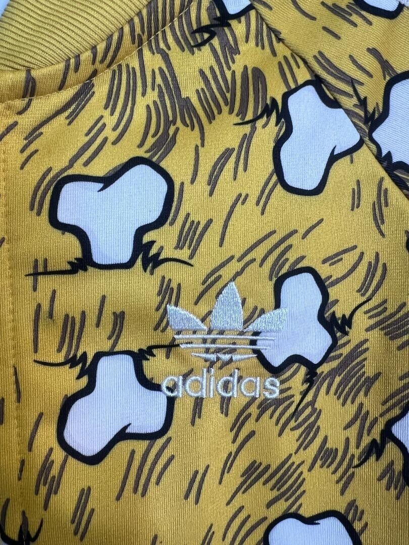 adidas × Jeremy Scott Bone print Track Jacket yellow Size M adidas × Jeremy Scott Bone print Track Jacket yellow Size M