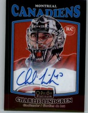 2016-17 Platinum Retro Rainbow Black #R67 Charlie Lindgren AU E (ref 147875)