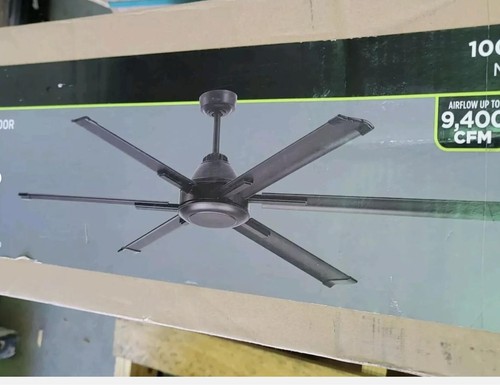 Commercial Electric High Velocity 6ft Indoor/Outdoor Matte Black Ceiling Fan - Picture 3 of 3