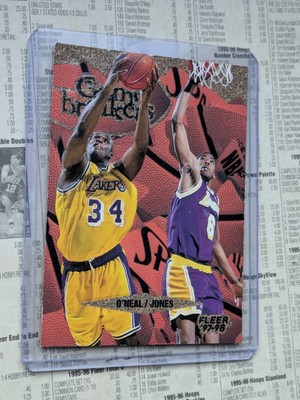 Fleer Gamebreakers 1997 Shaquille O'Neal Eddie Jones NBA