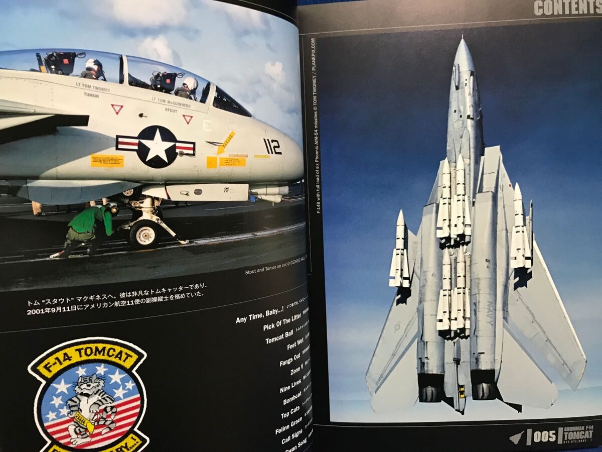 m) F-14トムキャット写真集 TOMCAT BYE-BYE-BYE 大日本絵画[10