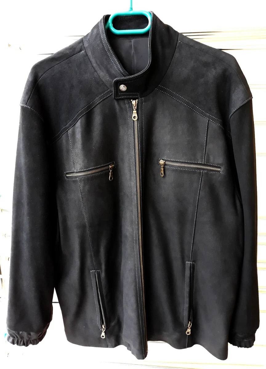 JEANS EN CUIR / Pantalon En Cuir Noir En Cuir Lisse Environ W30"/L31