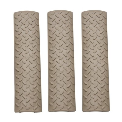 3 Pack Protective Ergo Diamond Plate Dark Earth Pic Rail Cover 4365