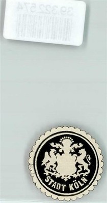 39322574 - 5000 Koeln Stadt Wappen Schwarz Weiss Koeln Stadtkreis oder