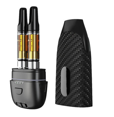 Carbon Fiber case cover, Hidden dual carts inside battery with free gift 5IO-pen