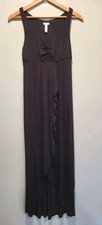 Soma Black Sleeveless Stretch Long Nightgown Sz S